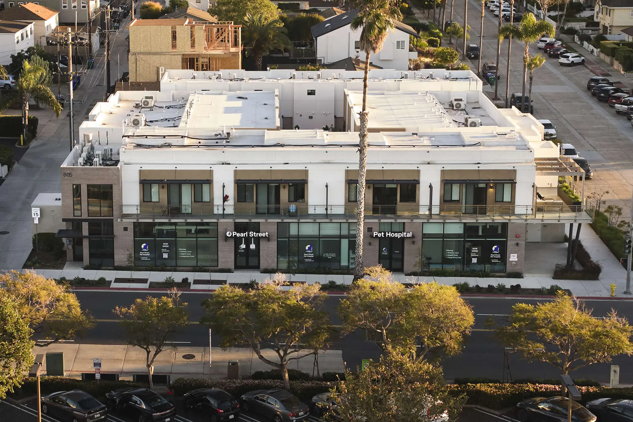 Exterior of the Veterinary Hospital Building